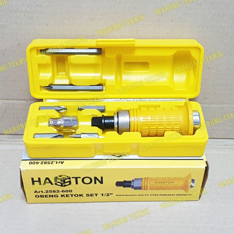 HASSTON IMPACT SCREWDRIVER OBENG KETOK SET 6 PCS