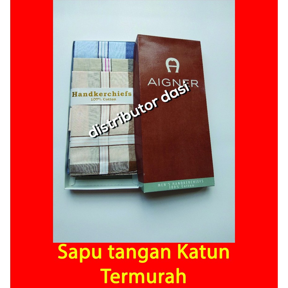 Saputangan Pria Sapu Tangan Katun Handkerchief ISI 12 Tua dan Muda