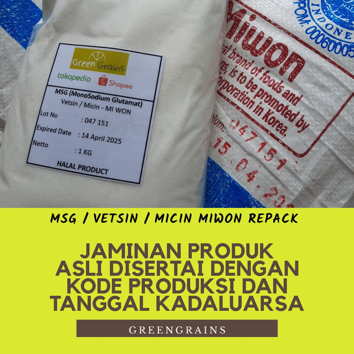 

Ready- Msg/Vetsin/Micin Miwon - 1 Kg