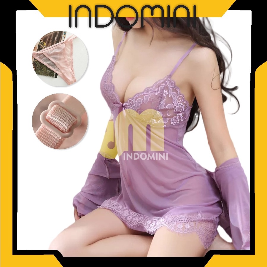 INDOMINI Lingerie Sexy Lingerie Seksi Lingerie Sexy Baju Tidur Sexy Lingerie B069