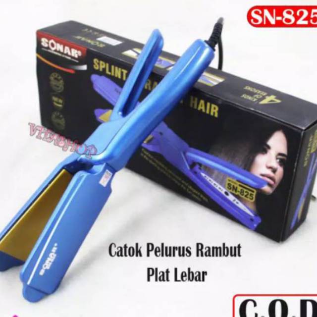 Catokan Sonar SN 825 Catok Pelurus Rambut Profesional Temperatur Control 160c - 220c