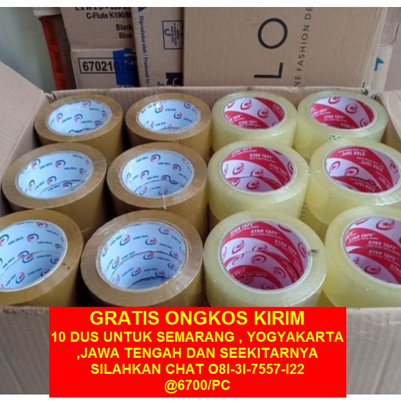 

Lakban Coklat Bening 100 Yard Tebal Dan Kuat Semarang Surabaya Malang Sidoarjo Jawa Timur Jawa Tengah