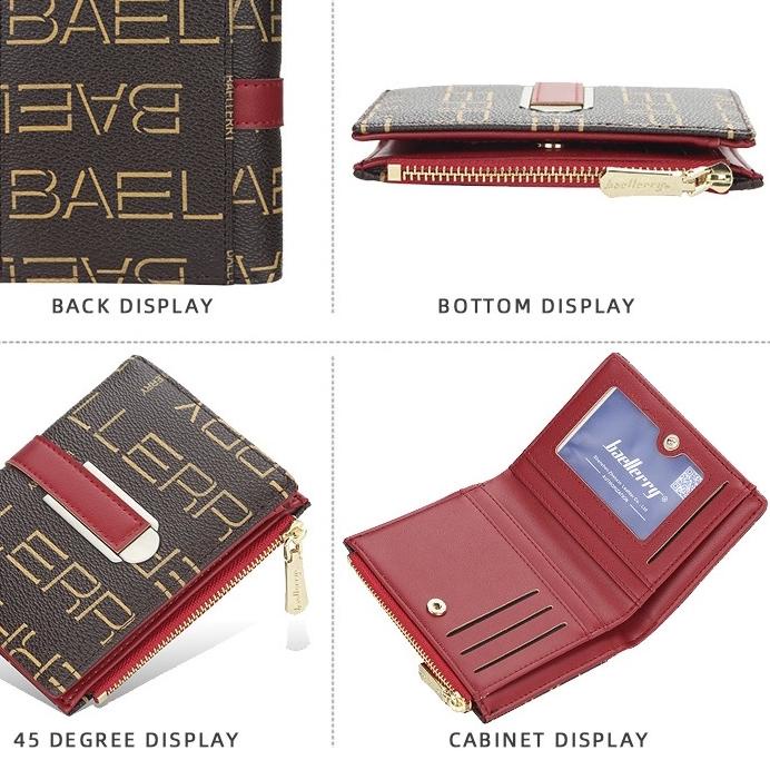 SHOPEE MALL DOMPET LIPAT WANITA BAELLERRY ORIGINAL IMPORT MINI KULIT JENNIFER PENDEK KARTU KECIL BAT