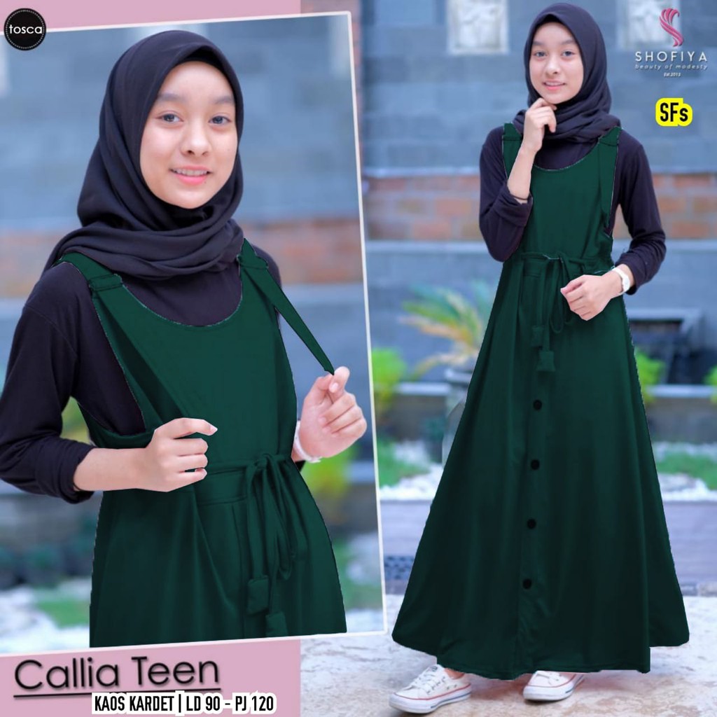 CALLIA TEEN - Dress Anak Perempuan Wanita Shofiya BTC