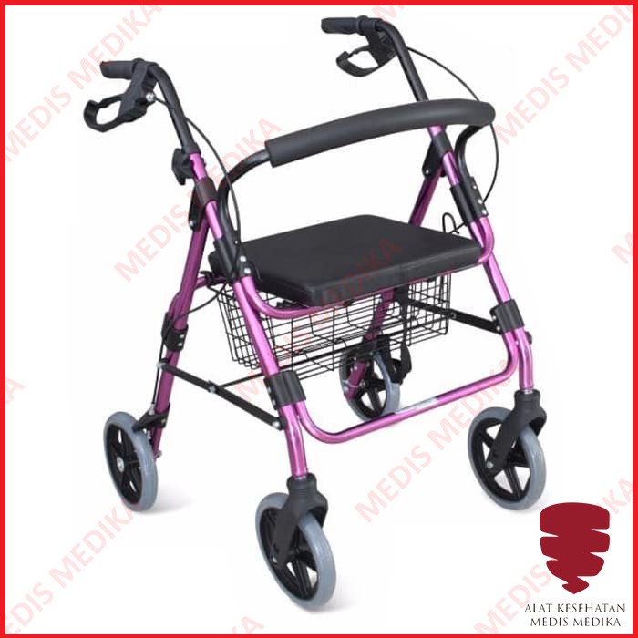 Rollator FS965LH Onemed Rolator Walker Roda Tongkat Bantu Jalan FS 965 LH