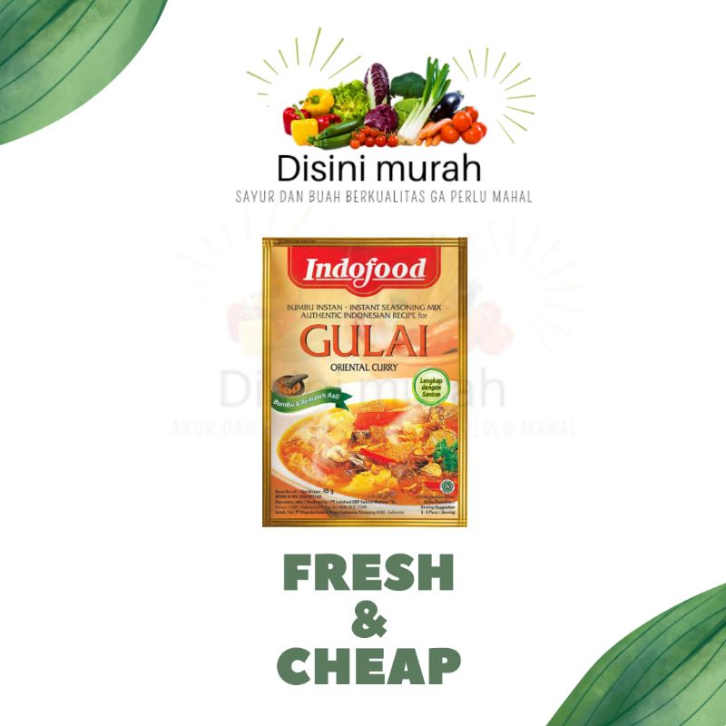 

indofood bumbu masak instan gulai 45gr
