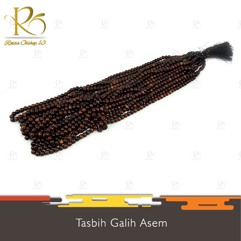 Tasbih Kayu Galih Asem 99 Untuk Dzikir Original Clw01