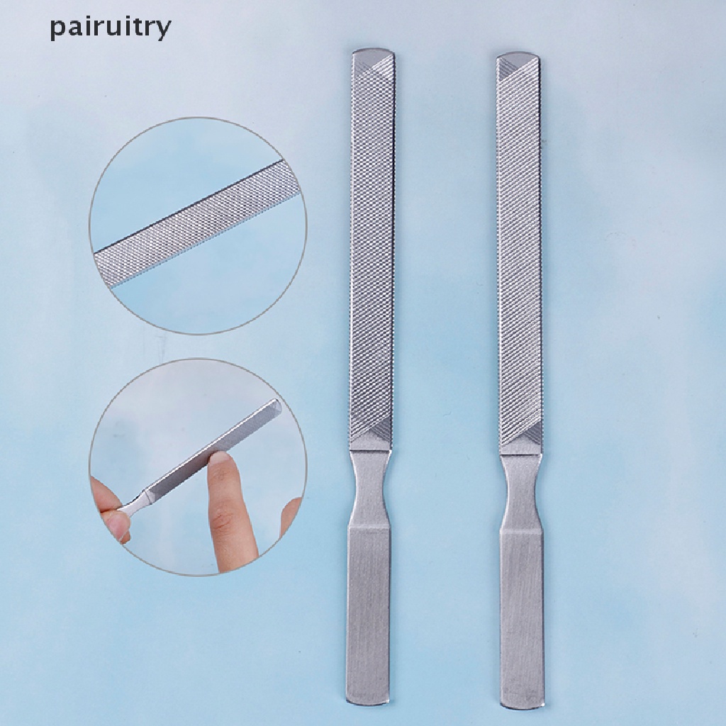 Alat Kikir Kuku Dua Sisi Bahan Stainless steel Untuk manicure pedicure