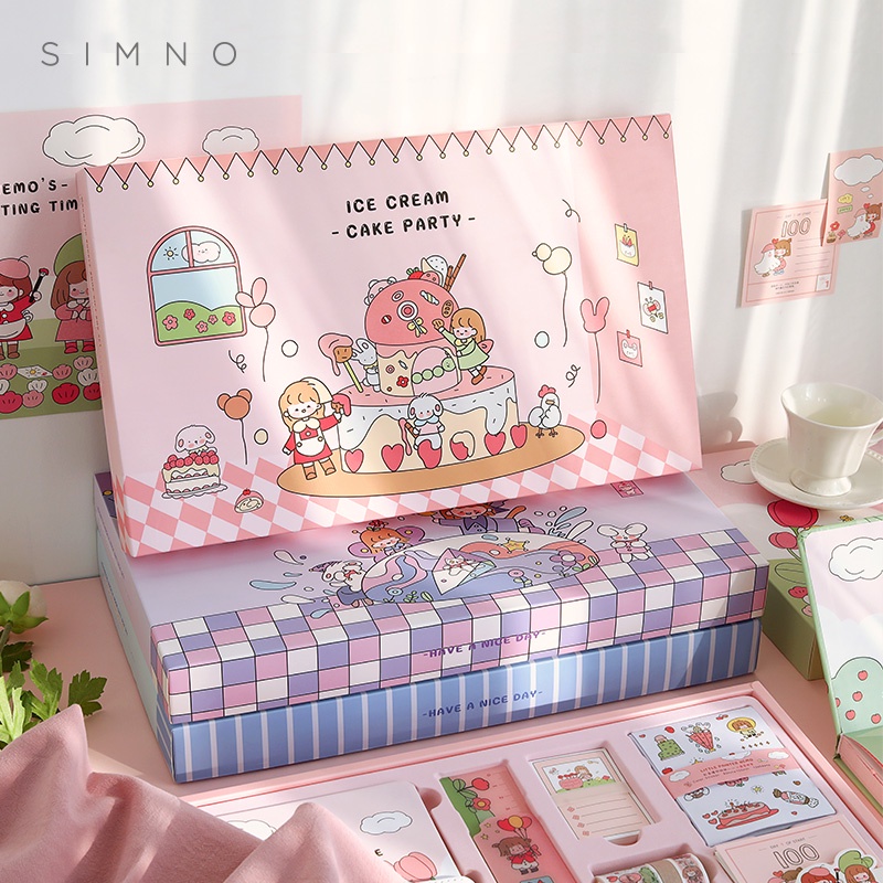

cute diary book set korea style cute stickers set buku catatan harian