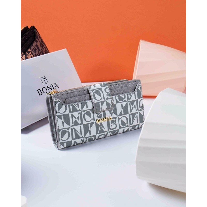 Dompet panjang kartu bonia sx10021  free box Dompet wanita batam import