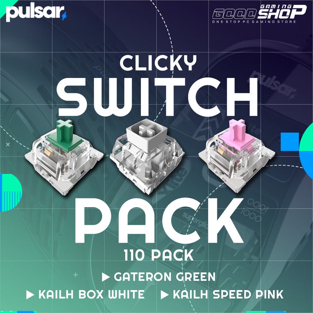 Pulsar Clicky Switch Pack (110 Pack)