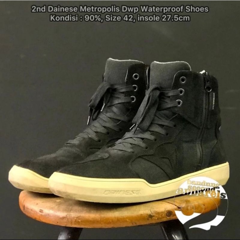 Sepatu Motor Preloved Second Dainese Metropolis D-wp Waterproof
