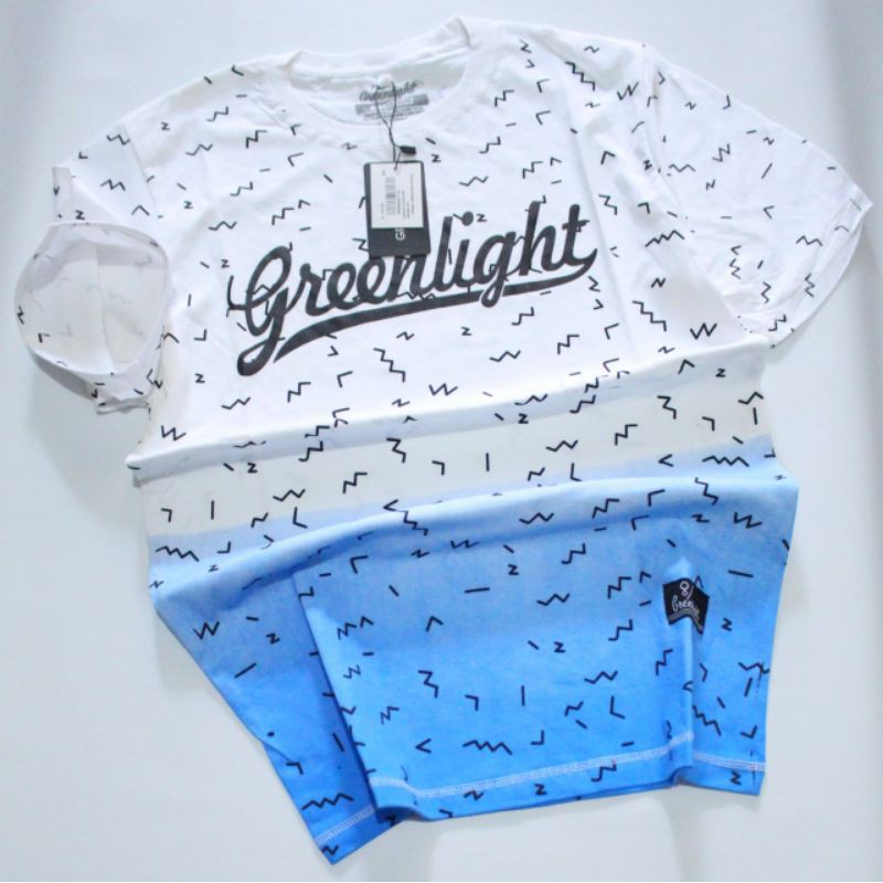 BAJU KAOS  ARIEL PRIA DISTRO FULLPRINT GREENLIGHT BIG SIZE  