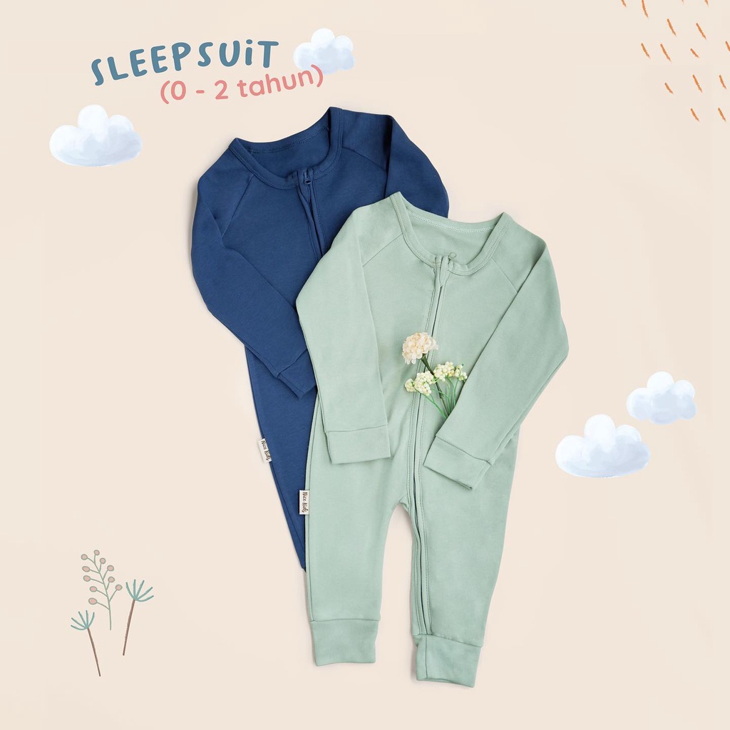 Nice Kids - Sleepsuit (Baby Bayi Piyama Pakaian Tidur Anak 0-2 Tahun)