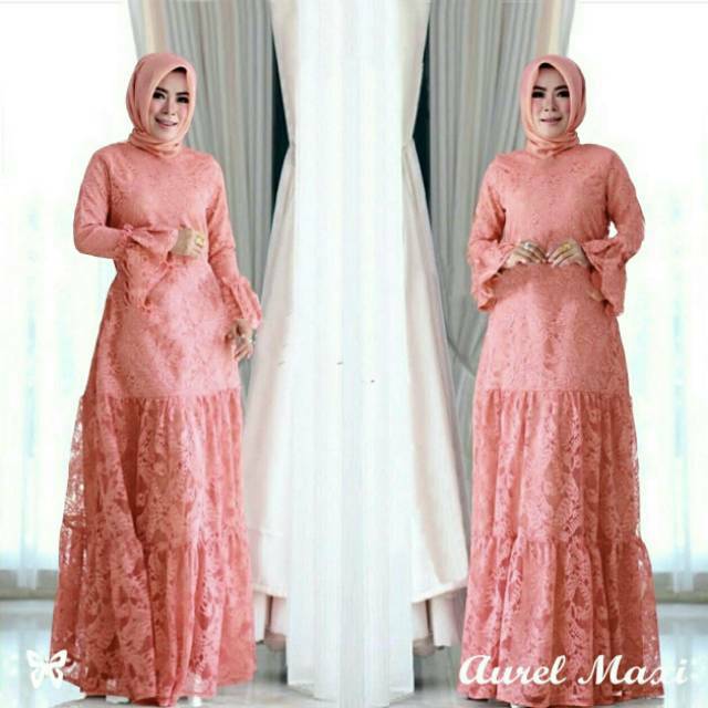MAXI AUREL MAXI DRES WANITA MAXI BRUKAT MAXI KONDANGAN / DF