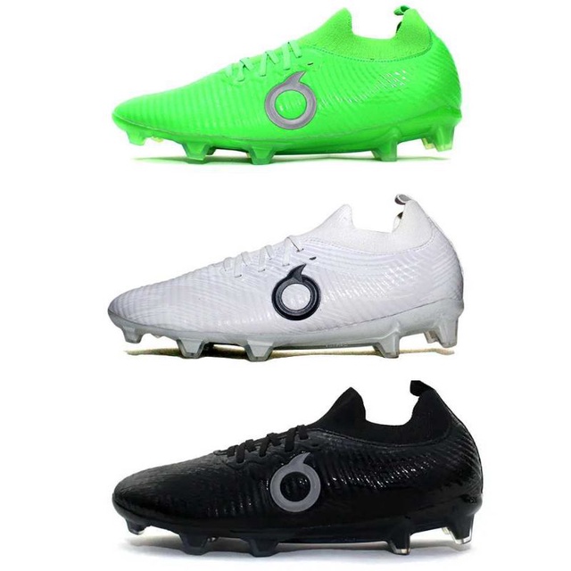 Sepatu Sepak Bola Ortuseight Catalyst Quiver FG Black Herlequine Green White Original Ortus
