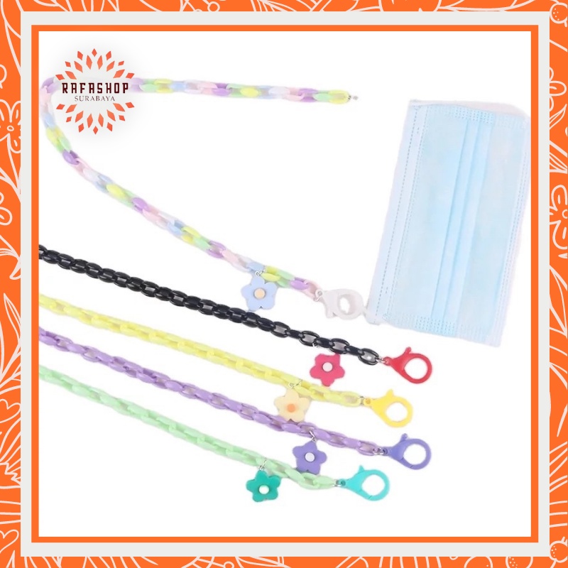ACC183 Strap Masker Rantai Colorfull Adjustable Mask Clip Lanyard Ear Holder Anti Slip 30gr