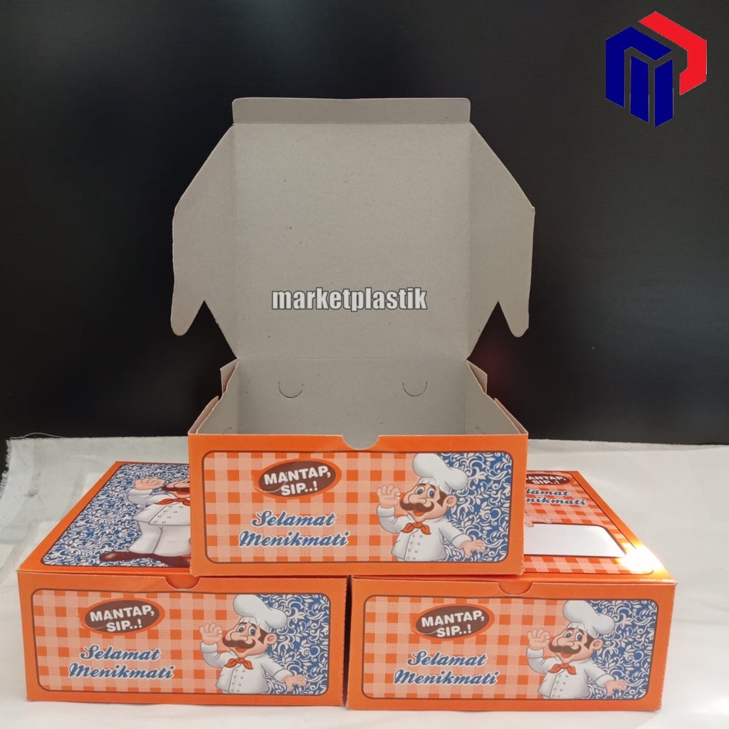 

Box kue/kotak kue/dus snack/Box makanan/DUS MTP GS 18X18 @100PC