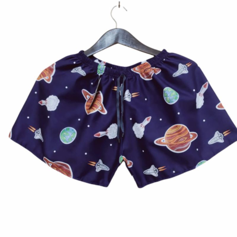 boxer pria celana pendek remaja-dewasa panjang 35cm dan 42cm-D