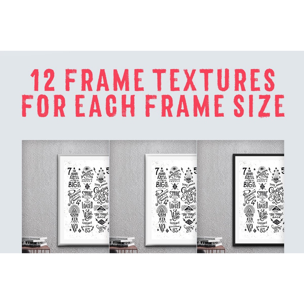 Printeriors Studio Frame Mockups - Photoshop