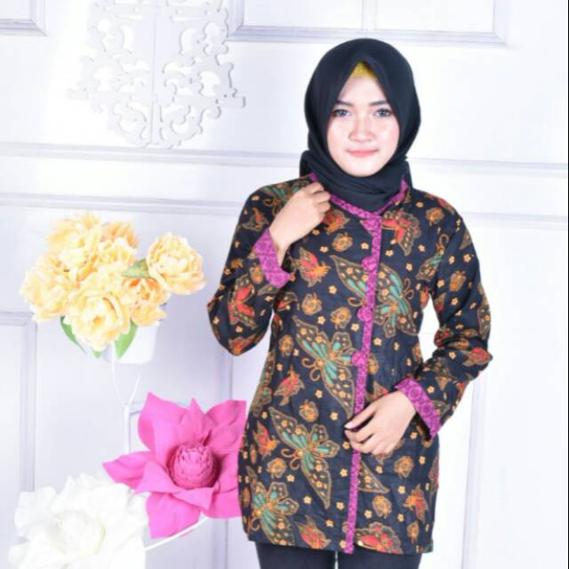 Blouse Kombinasi 3 Negri Sogan Eklusif