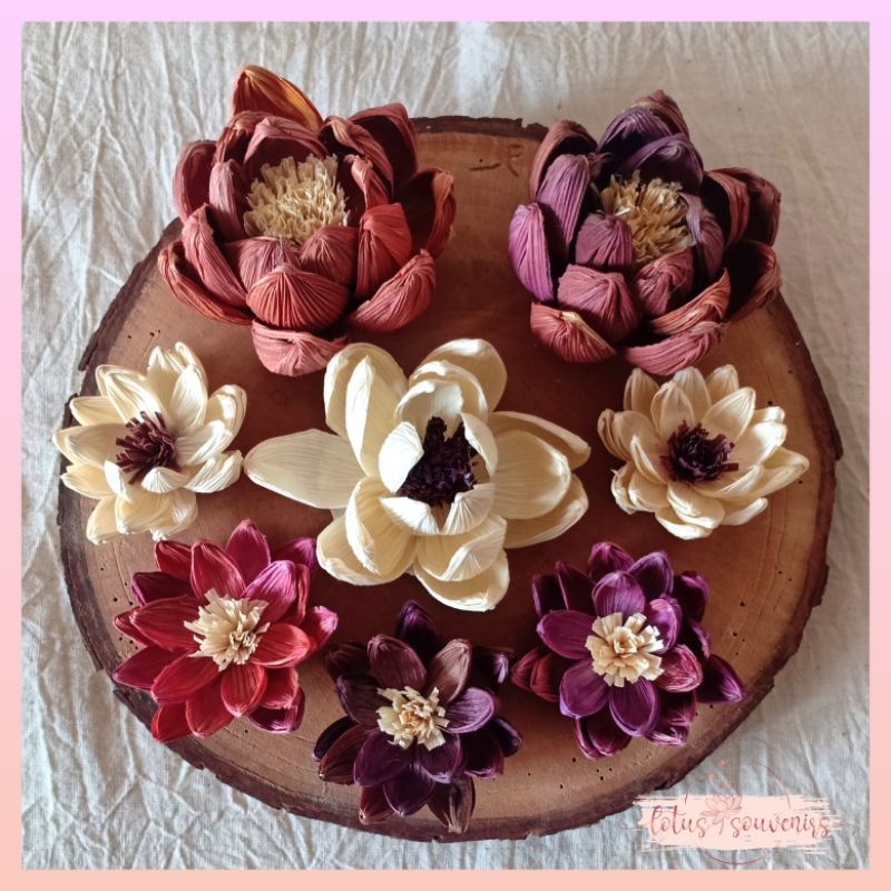 Bunga klobot teratai | Bunga klobot jagung | Bunga artificial | Bunga klobot | Bunga mahar