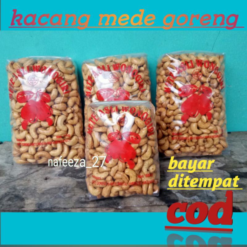 

kacang mede mente mete goreng bawang putih asli wonogiri