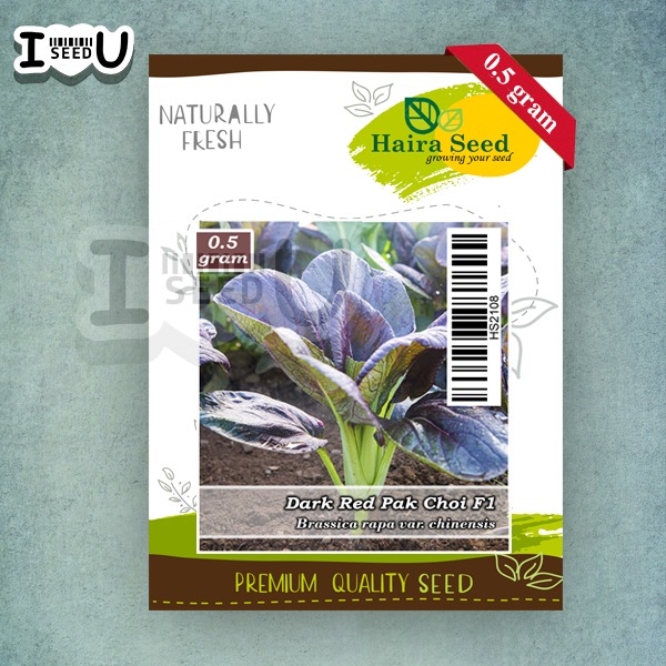 Haira Seed Bibit-Biji Pakcoy Merah Dark Red F1