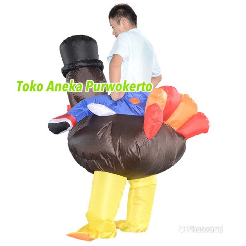 KOSTUM ANGIN KALKUN CENDRAWASIH MURAH CLOWN COSPLAY BADUT DINO HIBURAN MURAH ANAK DEWASA