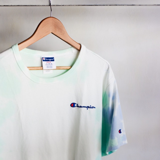 Champion tie dye green