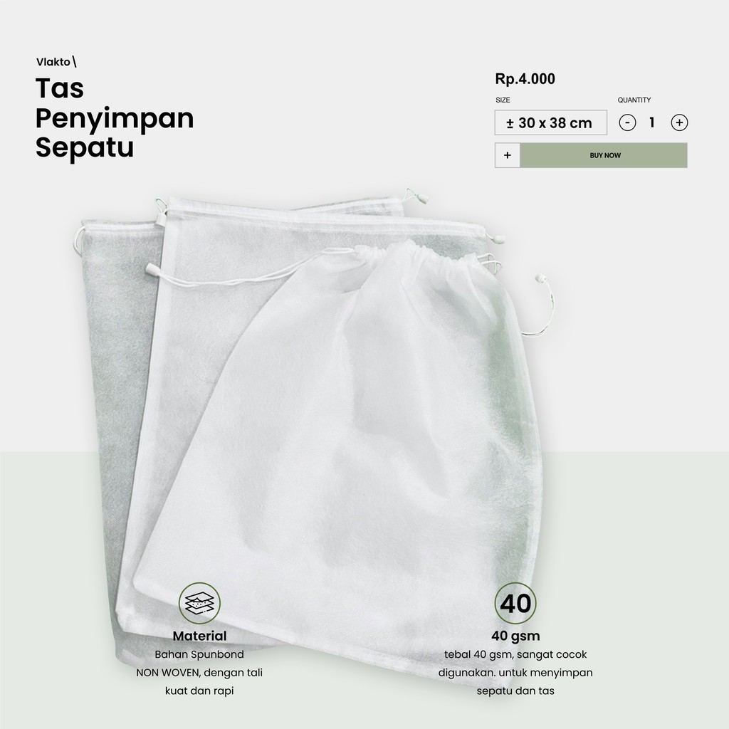 Tas Sepatu / Tempat Sepatu - Tas Penyimpan Sepatu / Dustbag - Tas Serut