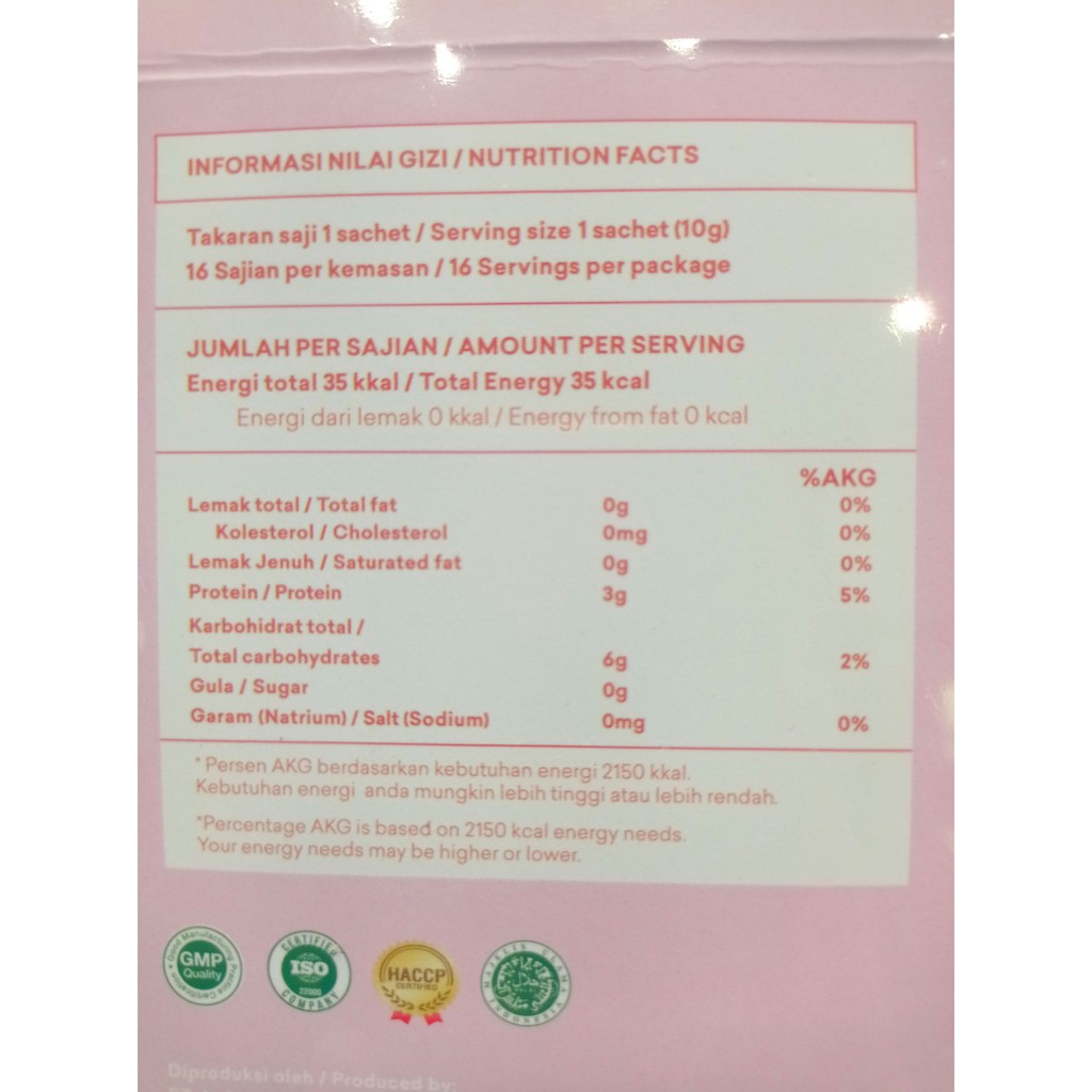BYT COLLA Collagen drink Gluthatione BPOM HALAL by Pao Pao BYOOTE