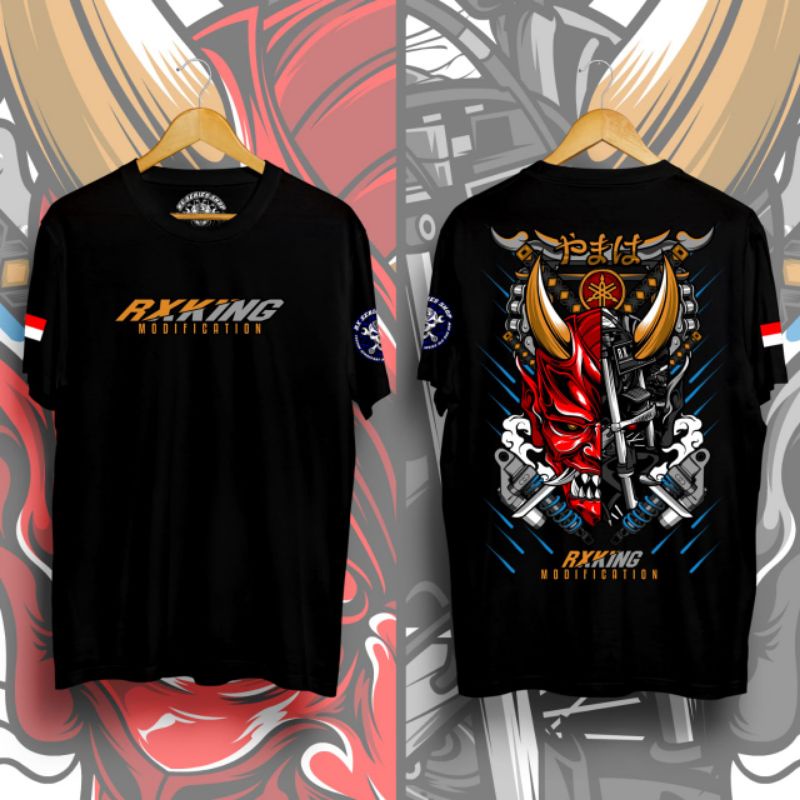 KAOS RXKING ONIMASK TSHIRT KAOS BAJU DISTRO OUTFIT RK KING RIDERS