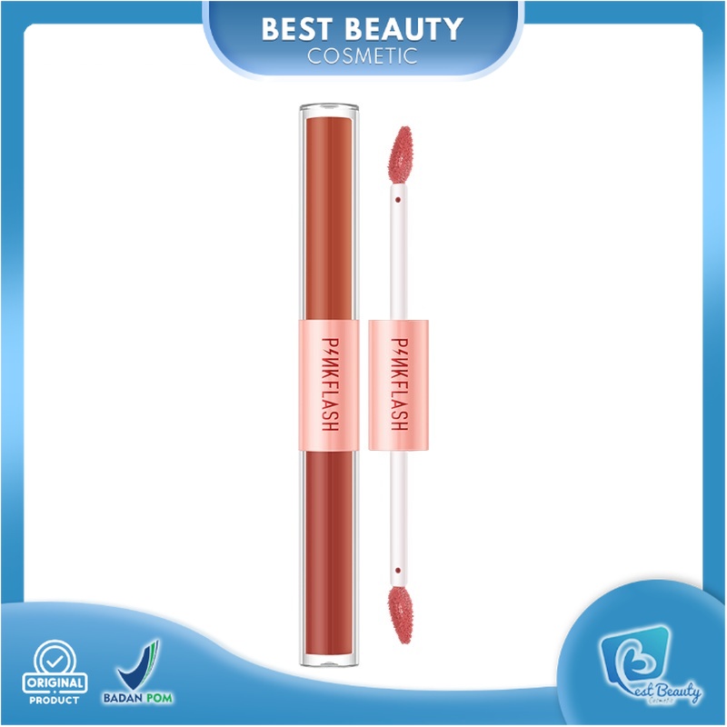 ★ BB ★ PINKFLASH DoubleSense 2 IN 1 Dual-ended Liquid Lipstick Matte |  Pinkflash Duo Lip Gloss - L13