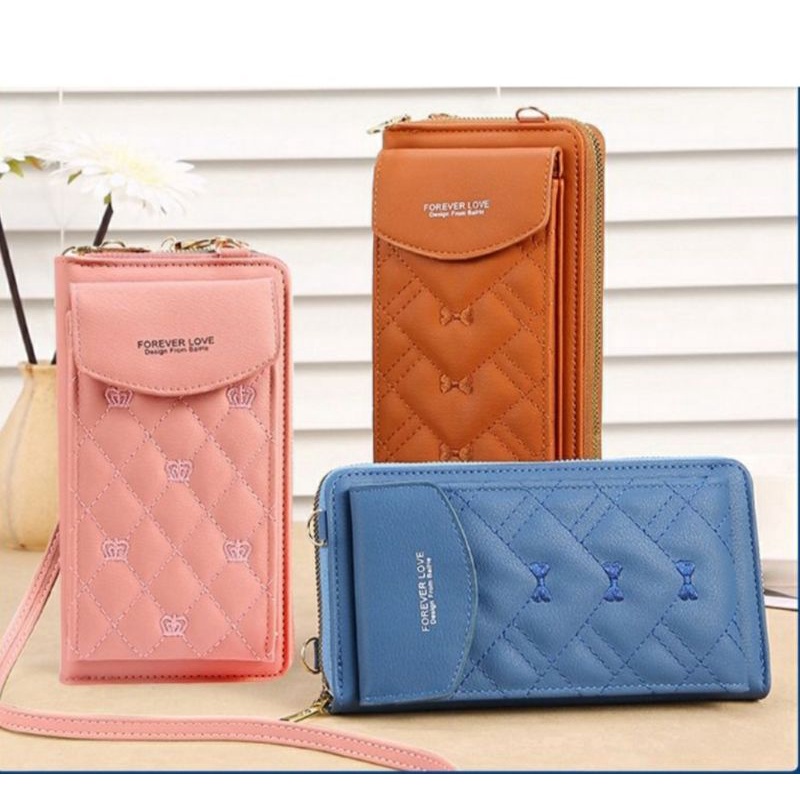 POKET CACA - Dompet Hp wanita Bahan Minisso Motif Bordir