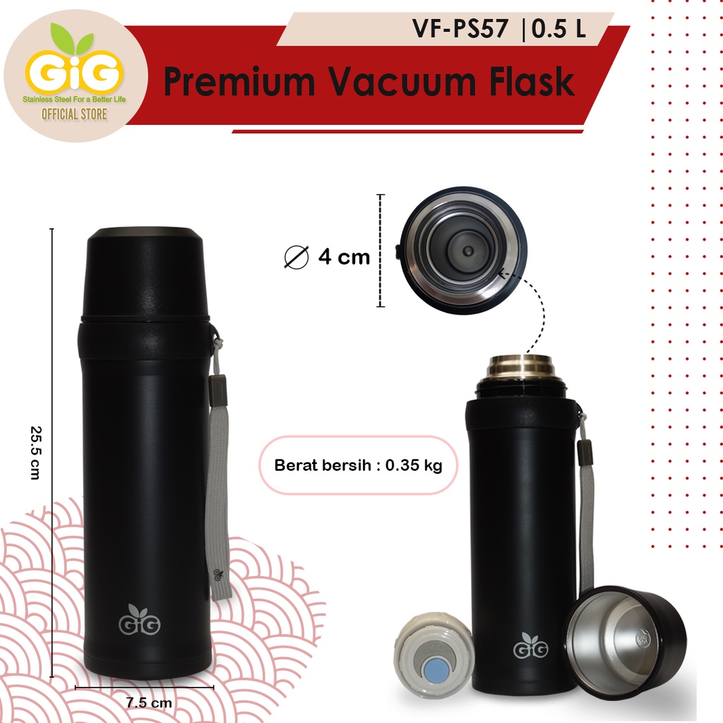 Termos GIG Baby Premium Vacuum flask Termos 500 Ml Tipe VF-PS57 / Tumbler / Stainless Steel