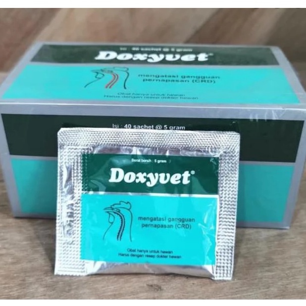 Jual Doxyvet 1 Pack Obat Ayam Mengatasi Pernafasan Crd 1 Pack Isi 40 Sachet Shopee Indonesia 7709