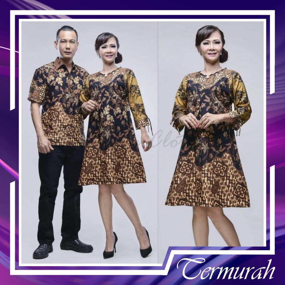 CAMISOLA SRMBT DRESS TUNIK MARSHANDA 3 NEGRI  COUPLE KELUARGA SERAGAM GROSIR