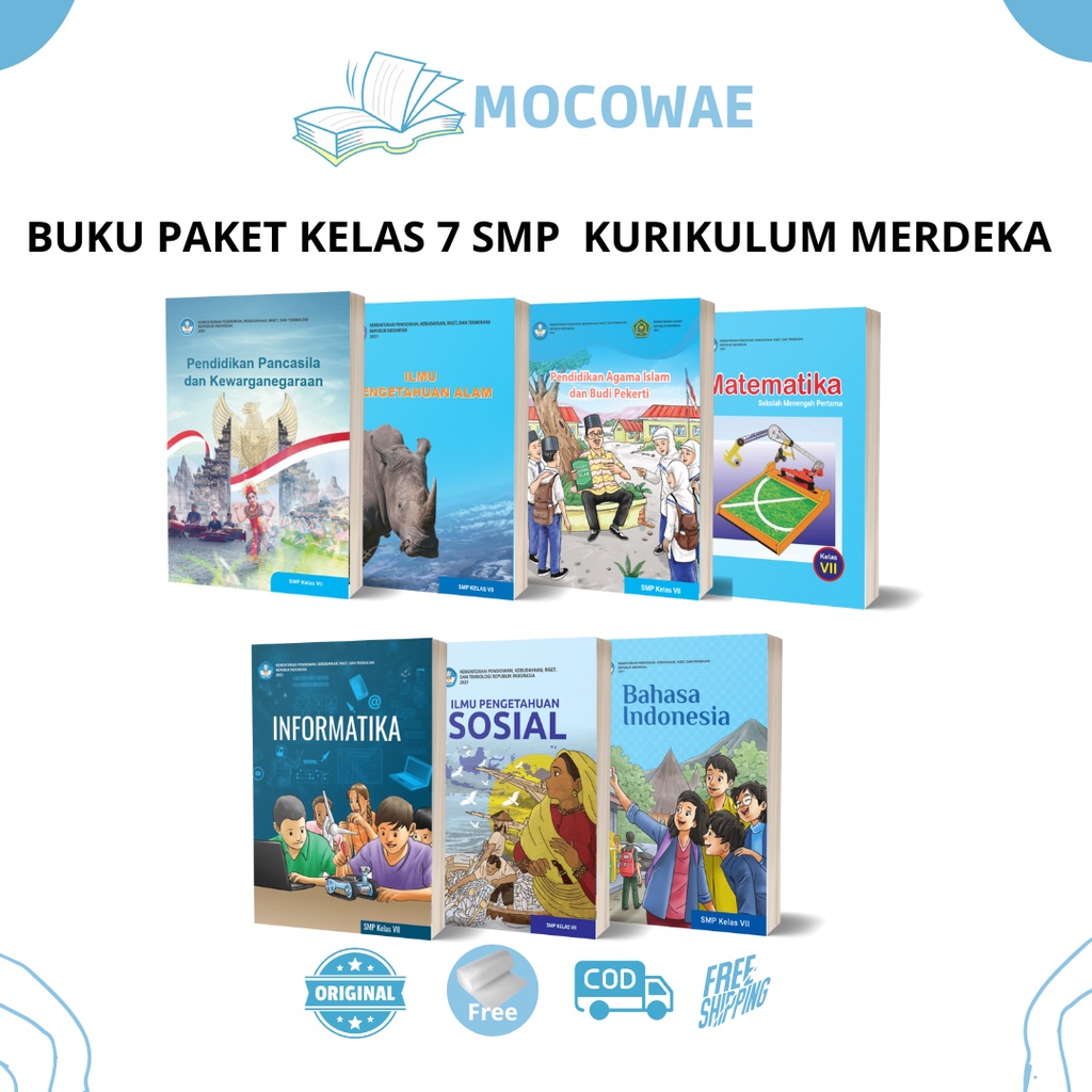 Jual BUKU PAKET KELAS 7 SMP KURIKULUM MERDEKA | Shopee Indonesia