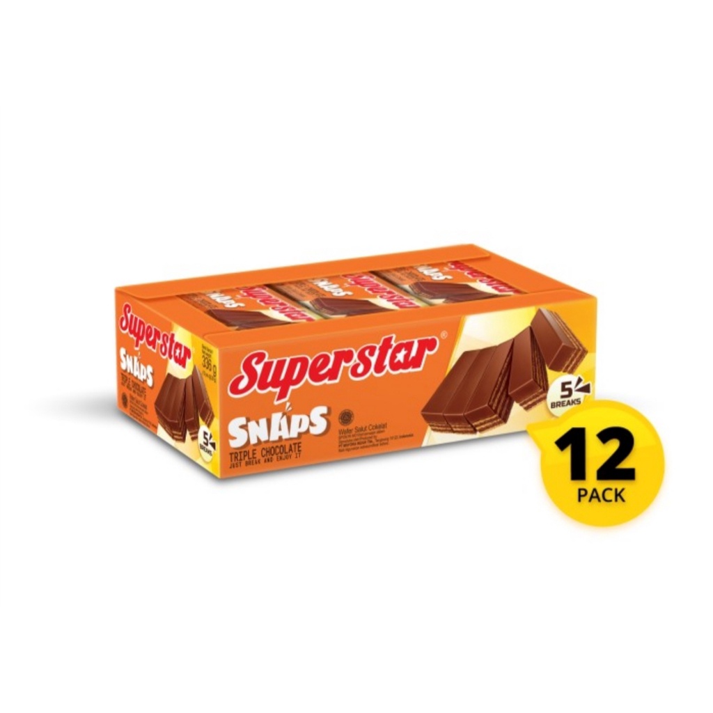 [PROMO!!] Superstar Snap 1 PAK isi 12x28gr - wafer nikmat enak murah