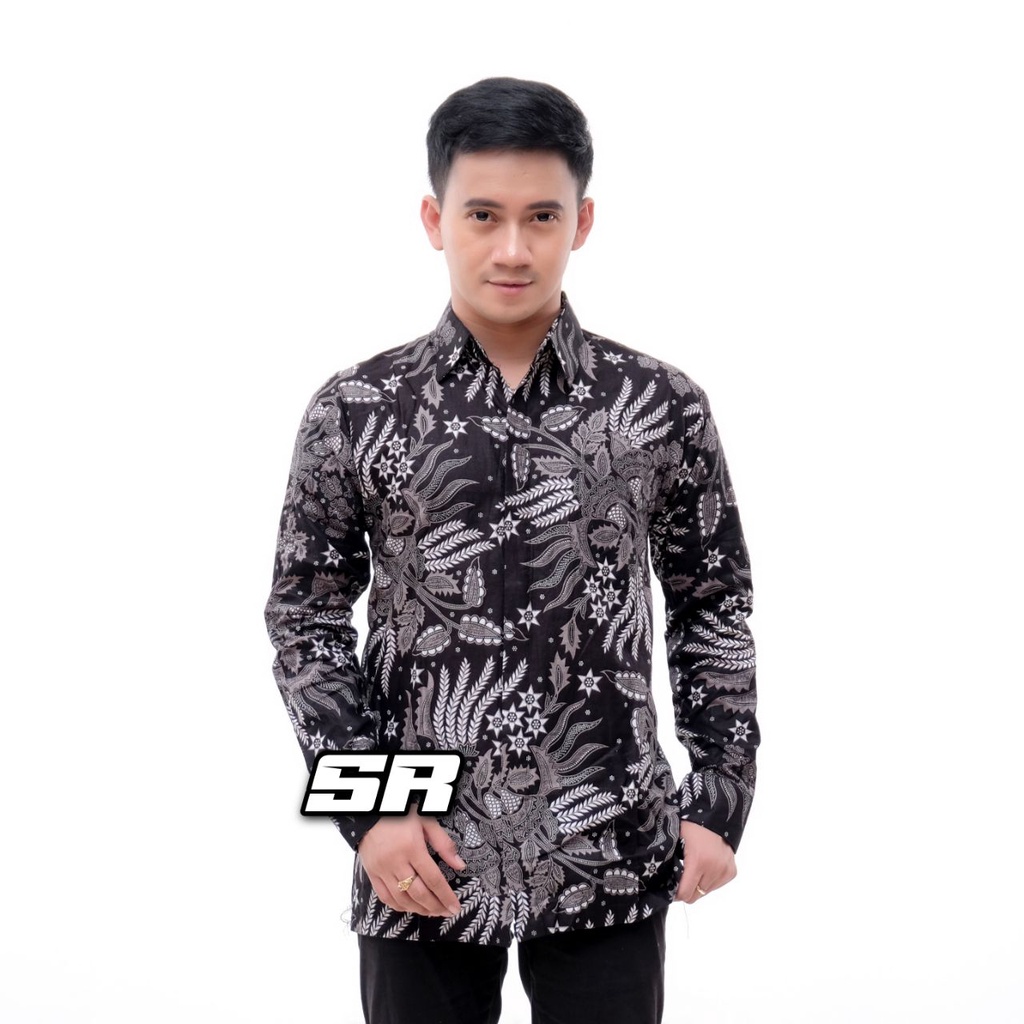 HEM BATIK ANAK AYAH MOTIF MANGGAR ABU M L XL XXL