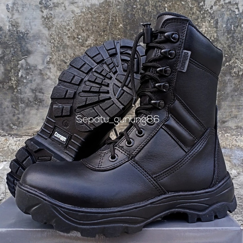 SEPATU PDL JATAH TNI AD 100% KULIT ASLI SEPATU PDL TNI POLISI POLPP SECURITY TERLARIS NEW CAANGGO