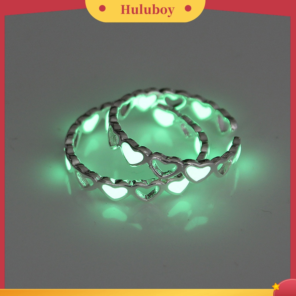 Hu Hu Hu Hu Hu Alat Bantu Pasang Kacamata♡ Cincin Jari Luminous Bahan Alloy Tahan Karat Untuk Wanita