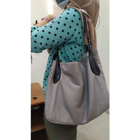 tas preloved Alphard warna abu