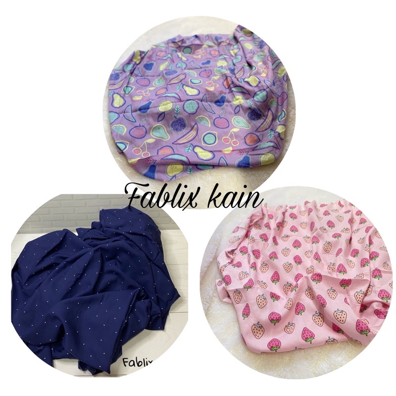 Kain Katun Rayon Viscose Premium Uniqlo