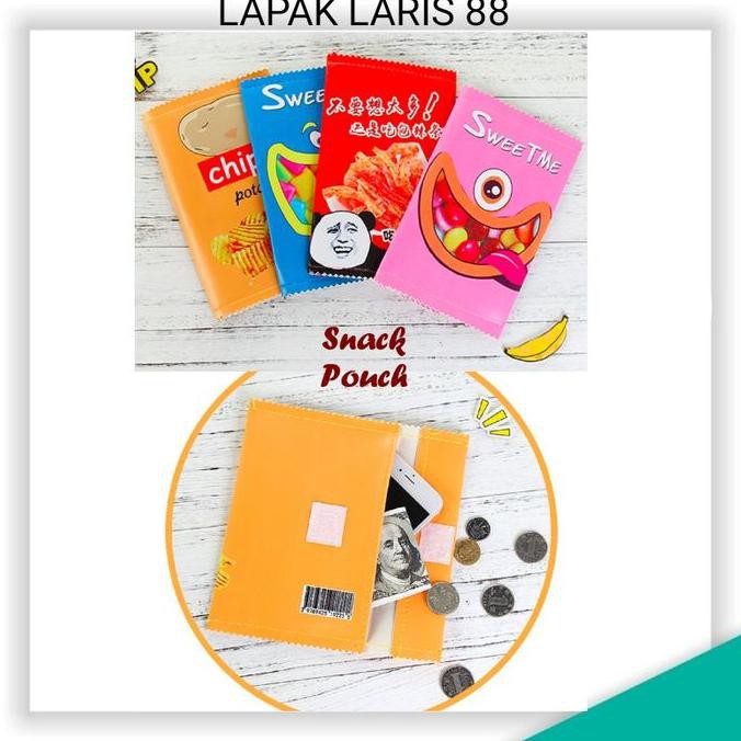 

SNACK POUCH (TEMPAT PENSIL ATAU UANG BENTUK KEMASAN SNACK)