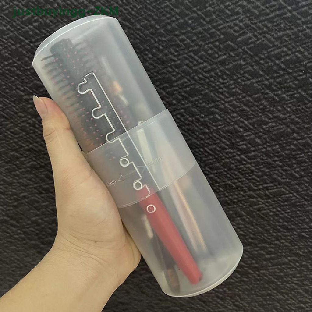 Holder Penyimpanan Brush Makeup Tinggi Dapat Disesuaikan Bahan PP Dengan Tutup