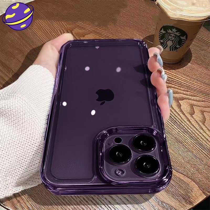 Case Bahan Akrilik Transparan Dengan Frame Metal Untuk iPhone 14 13 12 11 Pro X XS MAX XR 14 Plus