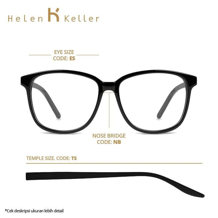 Helen Keller Kacamata Hitam Pria Sunglasses H8381-P52 HK