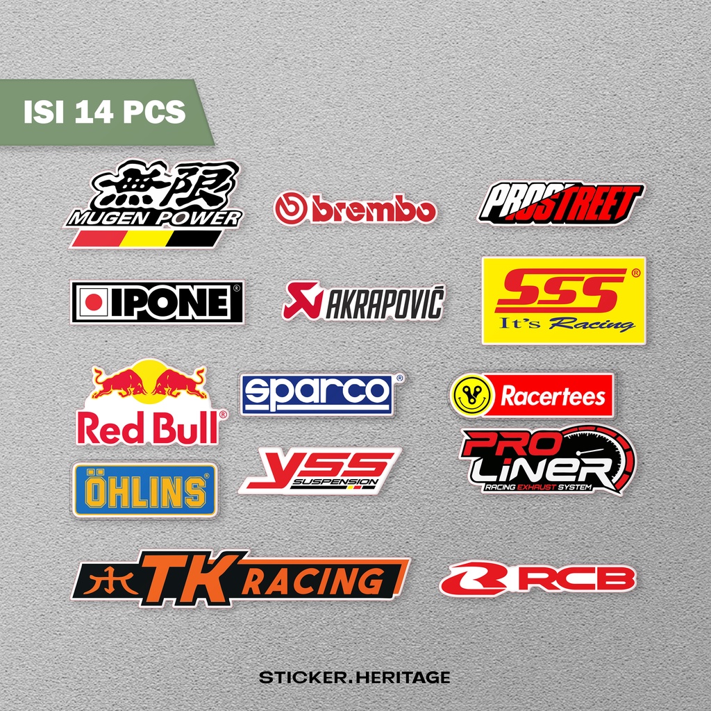 Sticker Stiker MOTOR RACING | Stiker Motor  | STICKER HELM,Stiker case, stiker hape